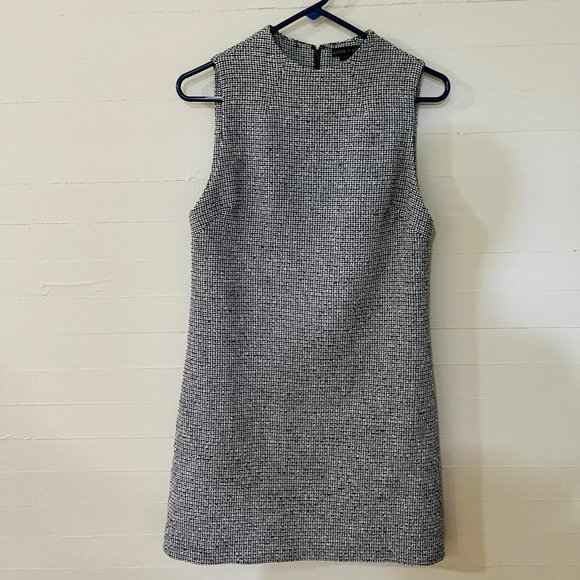 Alice + Olivia Dresses & Skirts - Alice + Olivia Employeed Virgin Wool Blend Grey Tweed Sheath Dress SZ 4